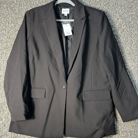 Nine West Single Button Longline Blazer SZ XL NWT - Picture 2 of 4
